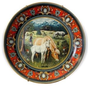 Norwegian Fjord Horse Collector Plate